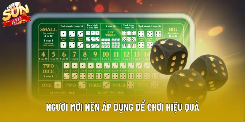 Người mới nên áp dụng để chơi hiệu quả Người mới nên áp dụng để chơi hiệu quả