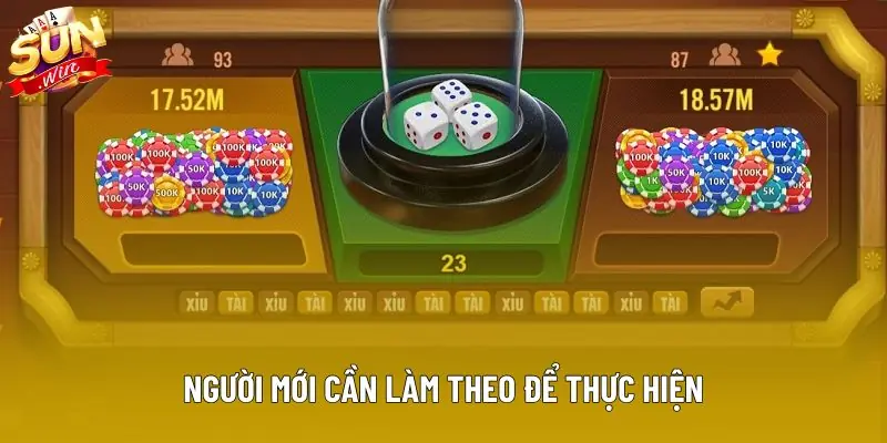 Người mới cần làm theo để thực hiện